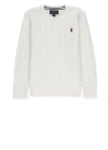 Polo Ralph Lauren Cotton Cable Sweater In White