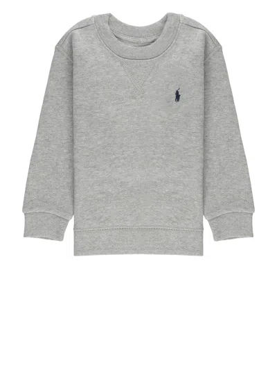 Ralph Lauren Babies' Pony Sweatshirt In Gray