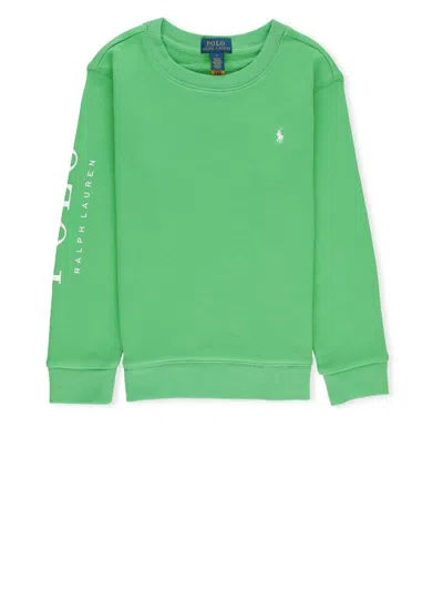 Ralph Lauren Kids' Pony Sweatshirt In Green