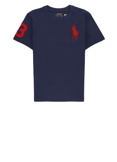 Ralph Lauren Kids' Pony T-shirt In Blue