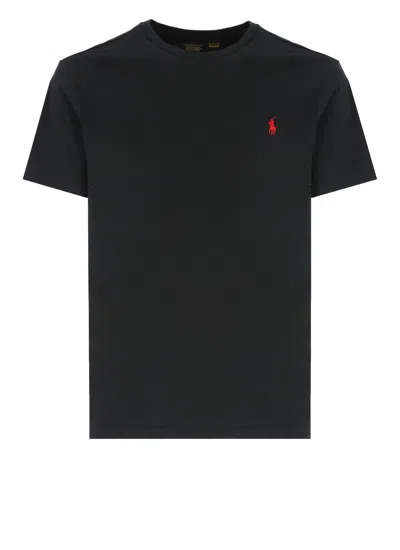 Ralph Lauren Pony T-shirt In Black