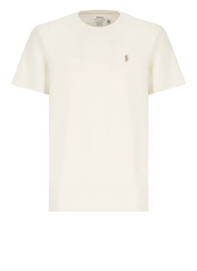 Ralph Lauren Pony T-shirt In Ivory