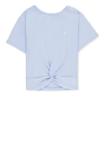 Ralph Lauren Kids' Pony T-shirt In Light Blue
