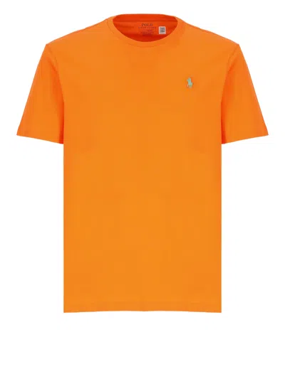 Ralph Lauren Pony T-shirt In Orange