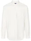 Ralph Lauren Poplin Silk-blend Shirt In Weiss