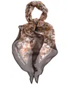 Ralph Lauren Pre-spring Floral Diamond Scarf In Brown