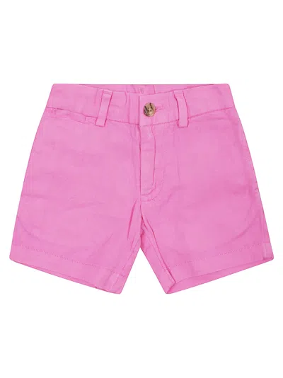 Ralph Lauren Kids' Preppy Short-shorts-flat Front In Laguna Pink