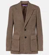Ralph Lauren Preston Ii Herringbone Tweed Blazer