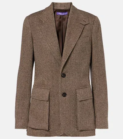 Ralph Lauren Preston Ii Herringbone Tweed Blazer