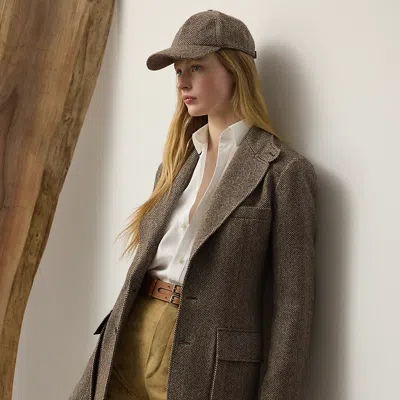 Ralph Lauren Preston Ii Herringbone Tweed Jacket
