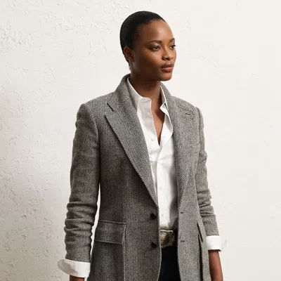 Ralph Lauren Preston Ii Herringbone Tweed Jacket In Multi