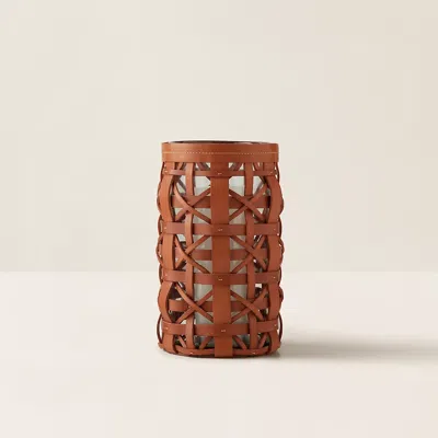 Ralph Lauren Preston Woven Leather Hurricane In Transparent
