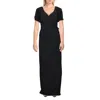 Ralph Lauren Priah Womens Ruffled Cold Shoulder Maxi Dress In Black