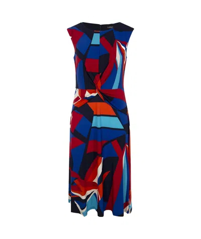 Polo Ralph Lauren Print Dress In Blue