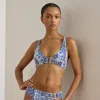 Ralph Lauren Print Ring-front Hipster Bikini Bottom In Multi In Multi