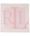 Ralph Lauren Printed Logo Square Scarf In Pink