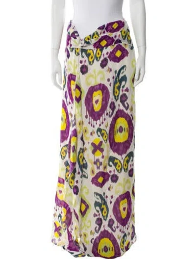 Pre-owned Ralph Lauren Printed Long Skirt In Multi