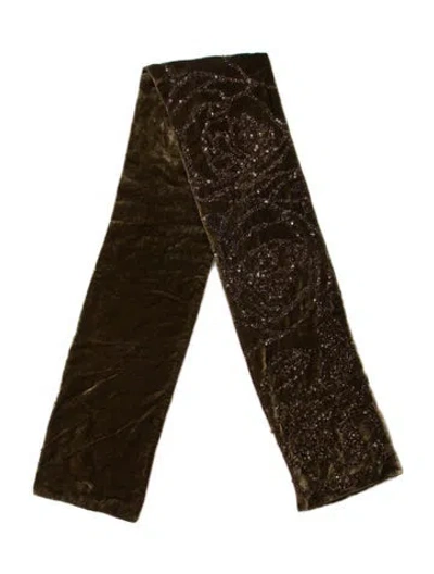 Pre-owned Ralph Lauren Printed Scarf In Brown