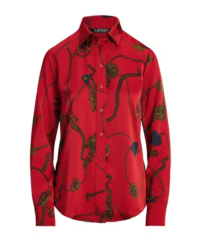 Ralph Lauren Printed Shirt In Red