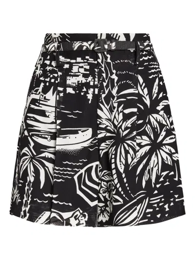 Ralph Lauren Printed Shorts In Black