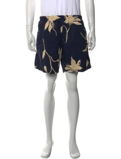 Pre-owned Ralph Lauren Printed Swim Trunks In Blue