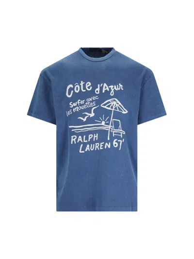 Ralph Lauren Printed T-shirt In Blue