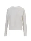 Ralph Lauren Prl Cn Po-long Sleeve-sweatshirt In White