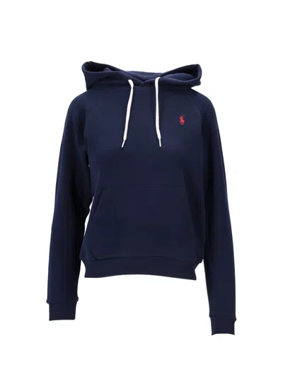 Ralph Lauren Prl Shrknhd Long Sleeve Sweatshirt In Blue