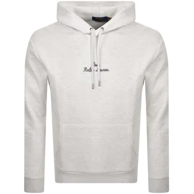 Ralph Lauren Pullover Hoodie Grey In White