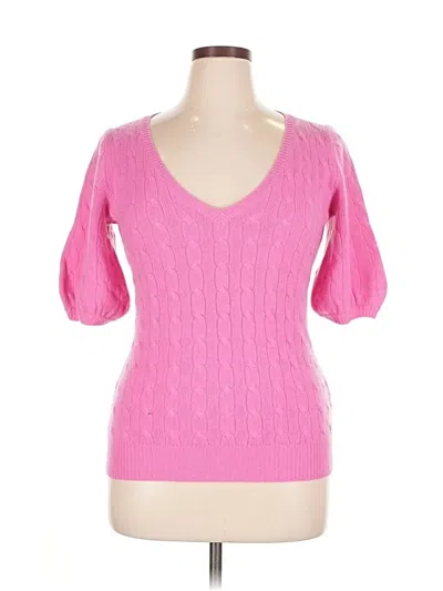 Pre-owned Ralph Lauren Pullover Sweater In Pink