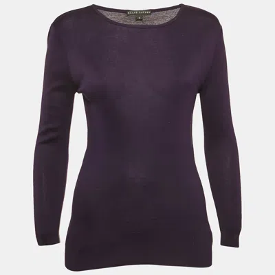Pre-owned Ralph Lauren Purple Cotton Long Sleeve M