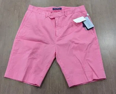 Pre-owned Ralph Lauren Purple Label $395 Mens  "eaton" Bermuda Shorts Pink Us 34