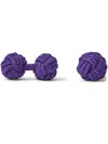 Ralph Lauren Silk Knot Cuff Links In Purple