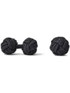 Ralph Lauren Silk Knot Cuff Links In Navy