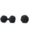 Ralph Lauren Silk Knot Cuff Links In Black