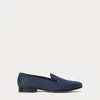 Ralph Lauren Alonzo Linen Slipper In Navy