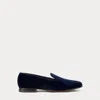 Ralph Lauren Alonzo Velvet Slipper In Pageant Blue