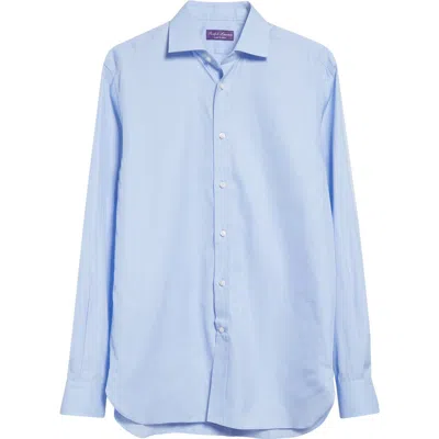 Ralph Lauren Purple Label Aston Light Blue Cotton Button-up Shirt
