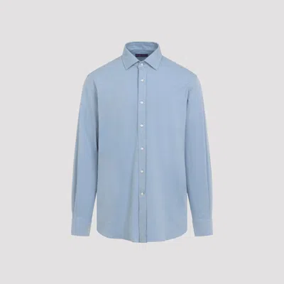 Ralph Lauren Purple Label Aston Long Sleeve Shirt In Blue