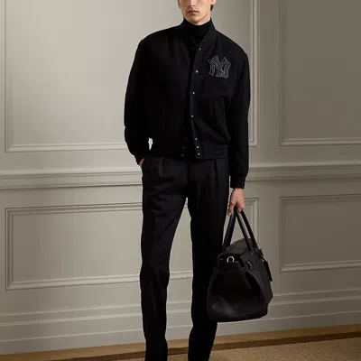 Ralph Lauren Bedford Calfskin Duffel In Black