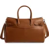 Ralph Lauren Purple Label Bedford Calfskin Leather Duffle Bag In Brown