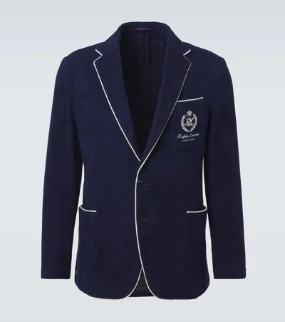 Ralph Lauren Blazer Regatta Aus Baumwoll-frottee In Blue