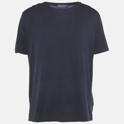 Pre-owned Ralph Lauren Purple Label Blue Jersey T-shirt Xl