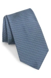 Ralph Lauren Purple Label Bond St. Silk Tie In Navy/ Green