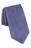 Ralph Lauren Purple Label Bond St. Silk Tie In Navy/ Purple