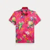 Ralph Lauren Purple Label Botanical-print Linen Shirt In Pink