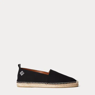 Ralph Lauren Bowsworth Monogram Canvas Espadrille In Blue