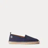 Ralph Lauren Purple Label Bowsworth Monogram Canvas Espadrille In Blue