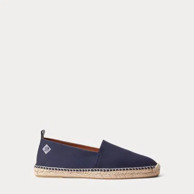Ralph Lauren Bowsworth Monogram Canvas Espadrille In Blue