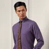 Ralph Lauren Purple Label Brushed Flannel Shirt In Purple